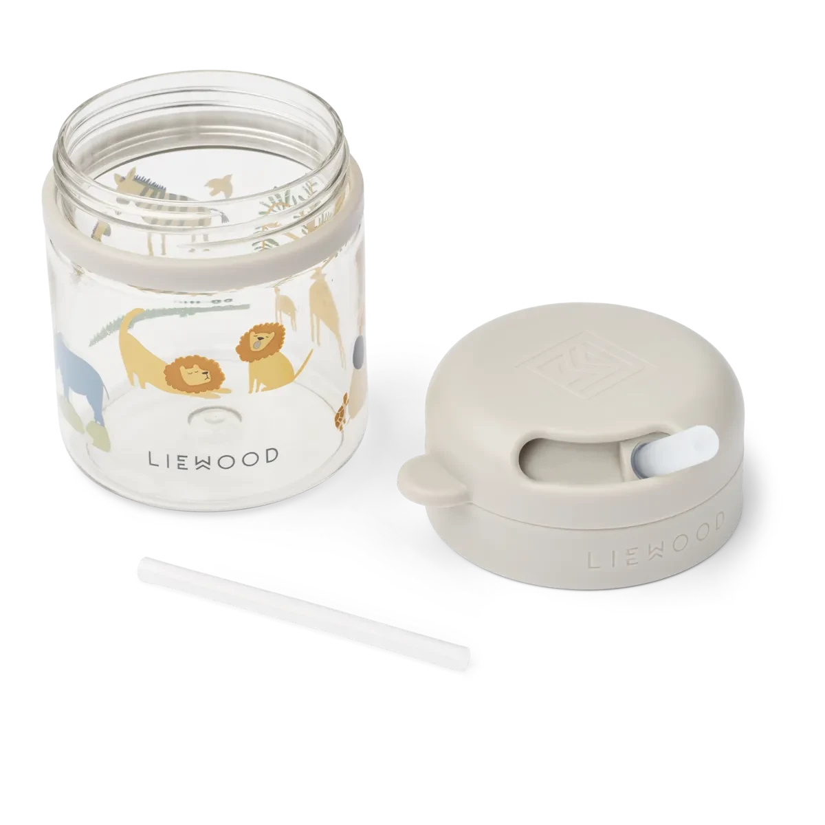 Liewood - Pavia Tritan Straw Cup 280ml - Drinkbeker met rietje - onderdelen foto