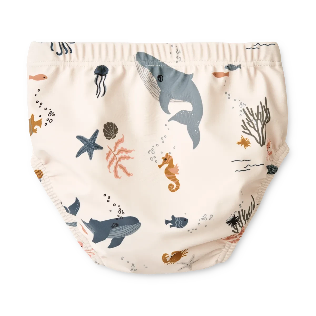 Liewood - Anthony Baby Printed Swim Pants - Zwembroekje - SPF 40+ - achterzijde - sea - zee