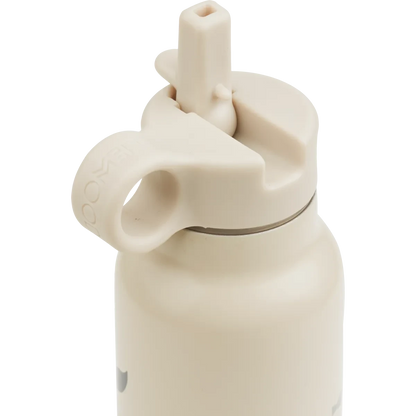 Liewood - Falk Water Bottle 350ML - Thermo Drinkfles - recycled RVS  -bovenaanzicht - close up