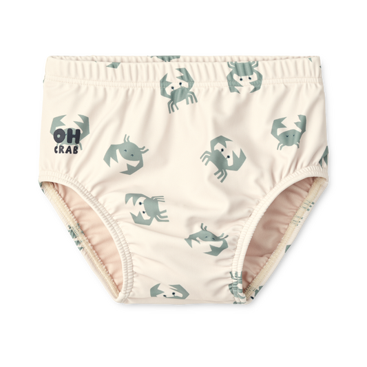 Liewood - Anthony Baby Printed Swim Pants - Zwembroekje - SPF 40+ - Crab