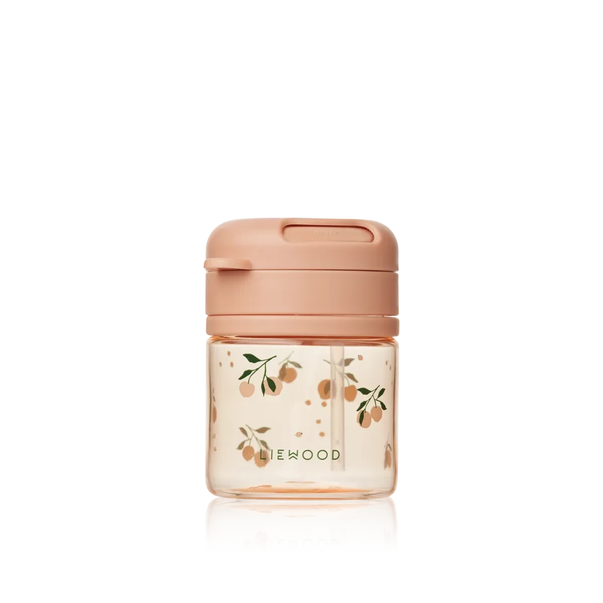 Liewood - Pavia Tritan Straw Cup 280ml - Drinkbeker met rietje - peach