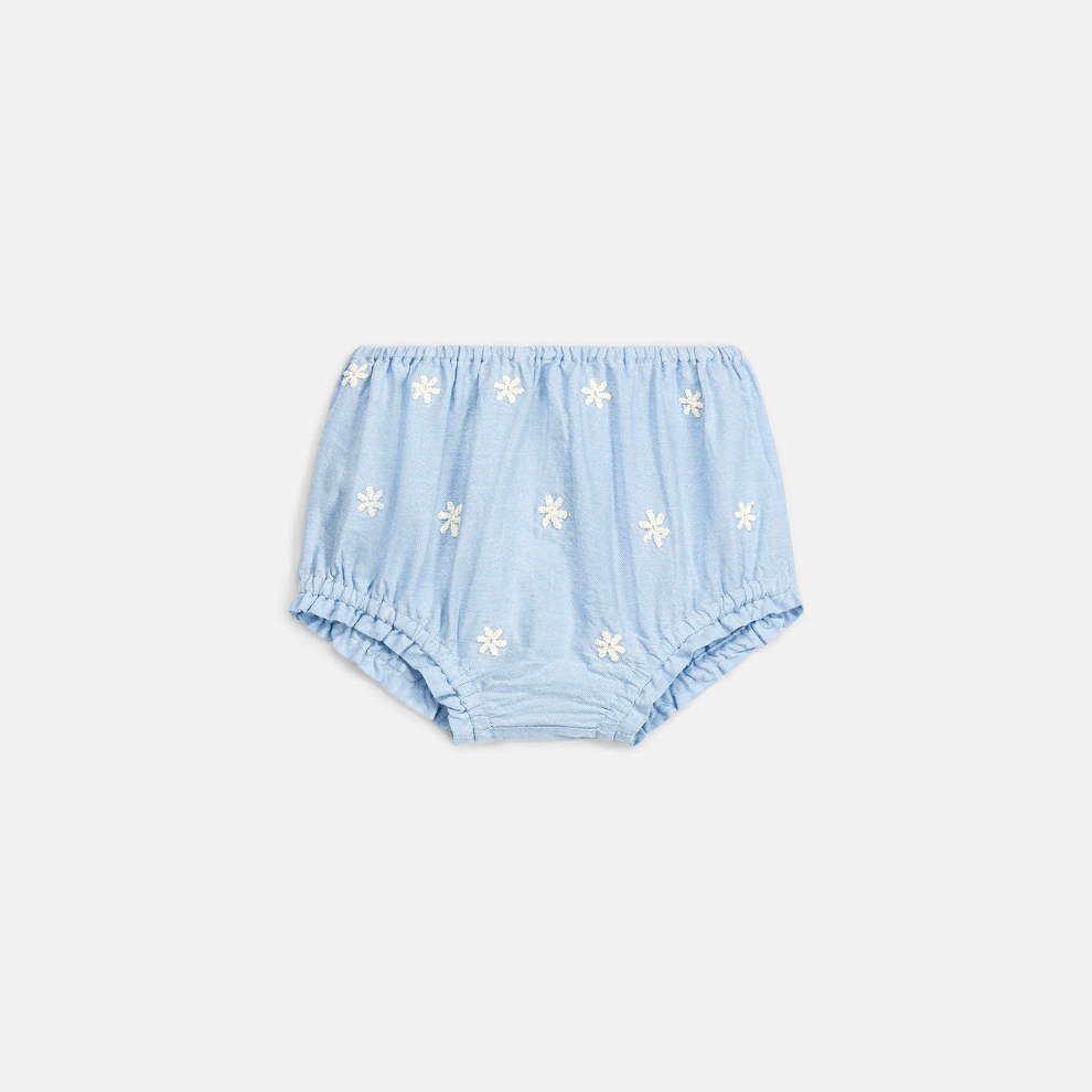  Luierbroekje - Bloomer Maud - Biologisch katoen - Oxford Blue/blauw - Louise Misha product