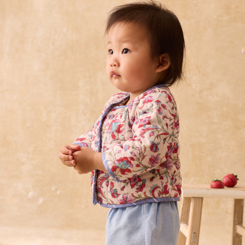 Jasje Astrid - Biologisch katoen - Cream Floral Haven - Louise Misha kind