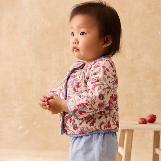 Jasje Astrid - Biologisch katoen - Cream Floral Haven - Louise Misha kind