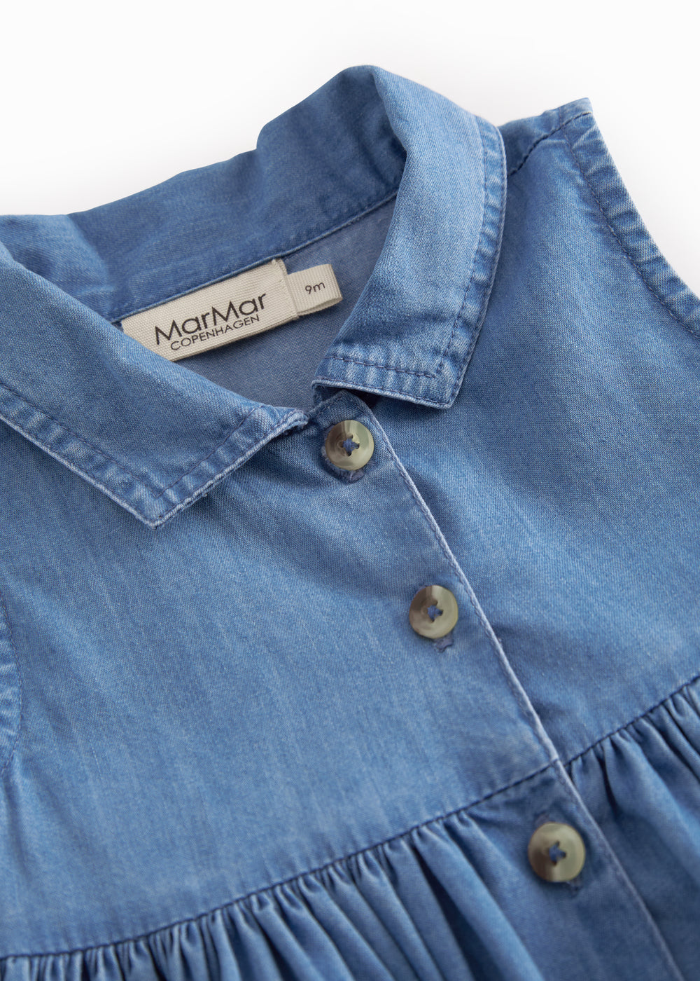 Jurkje Danal - Katoen - Light denim/Blauw - MarMar Copenhagen  boven