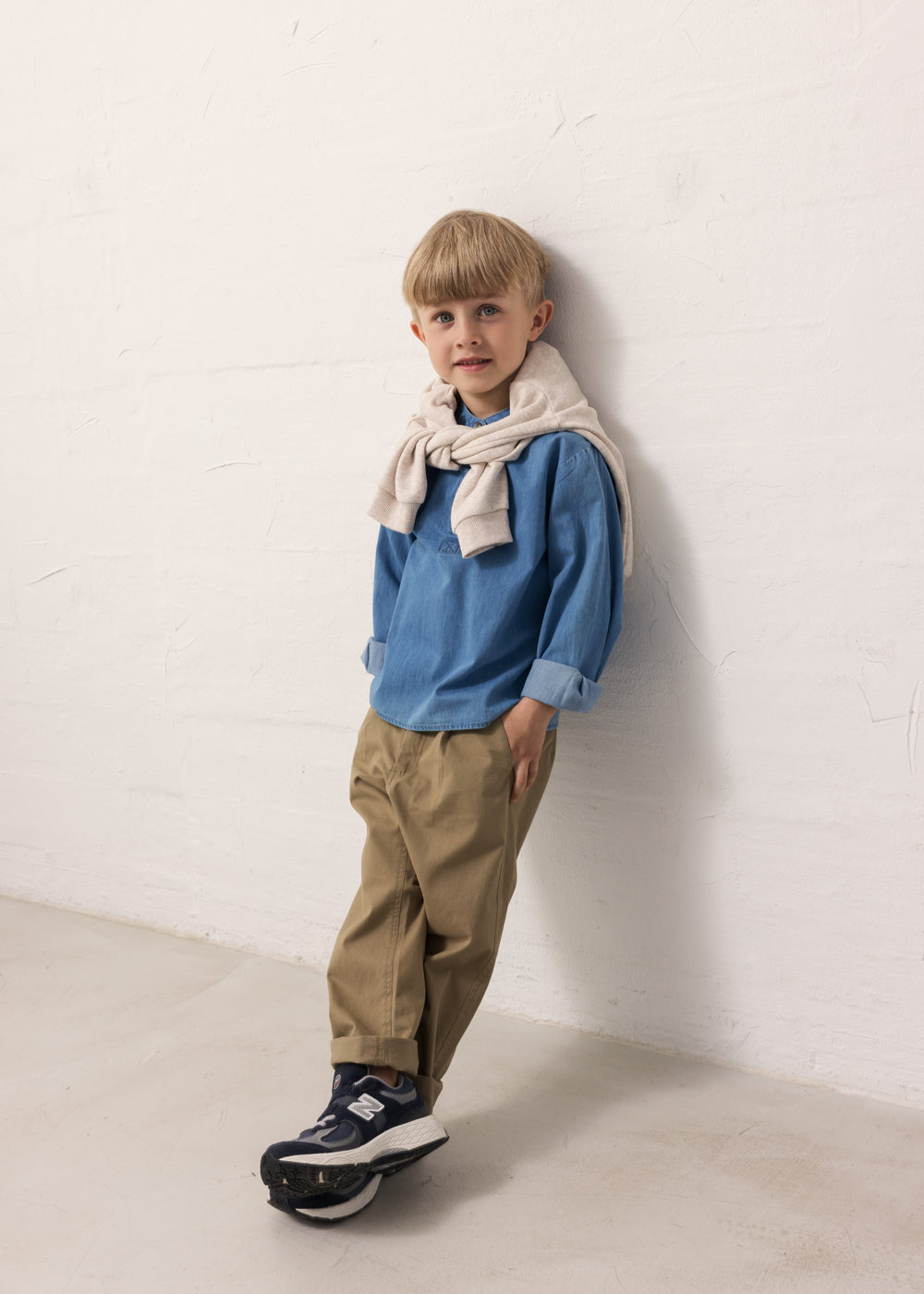 Blouse Tokyo - Katoen - Light Denim/Blauw - MarMar Copenhagen kind