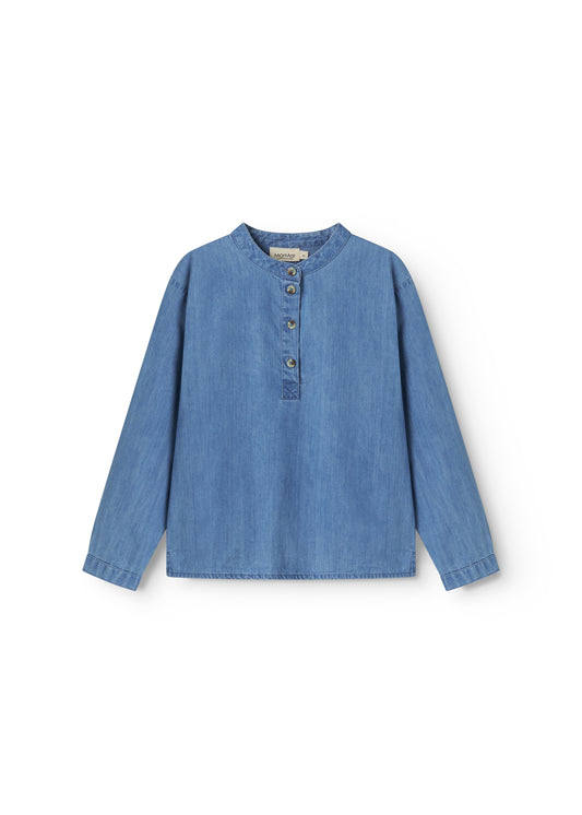 Blouse Tokyo - Katoen - Light Denim/Blauw - MarMar Copenhagen voor