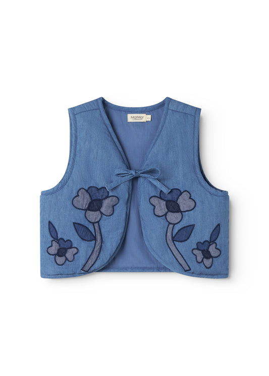 Gilet Joyce - Katoen - Light Denim/Blauw - MarMar Copenhagen voor
