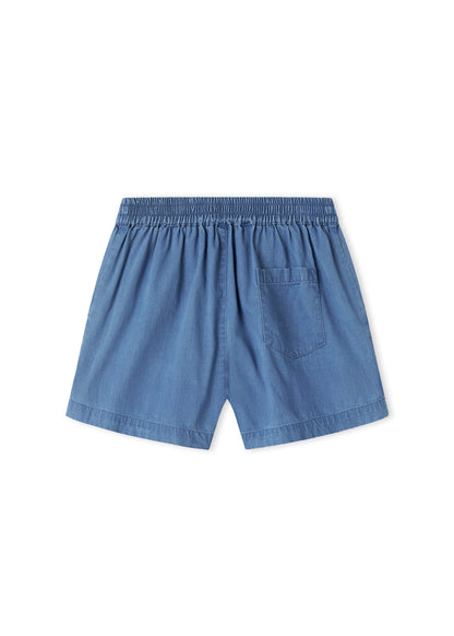 Kort broekje Pinon - Katoen - Light Denim/Blauw - MarMar Copenhagen achter