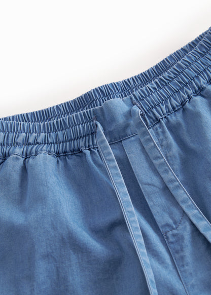 Kort broekje Pinon - Katoen - Light Denim/Blauw - MarMar Copenhagen boven