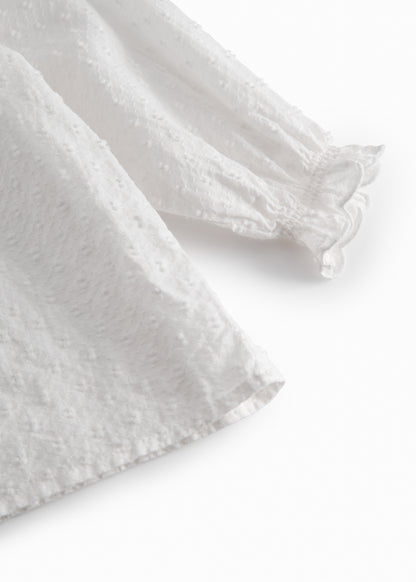 Top Tia - Fine Dobby - Katoen - MarMar Copenhagen mouw