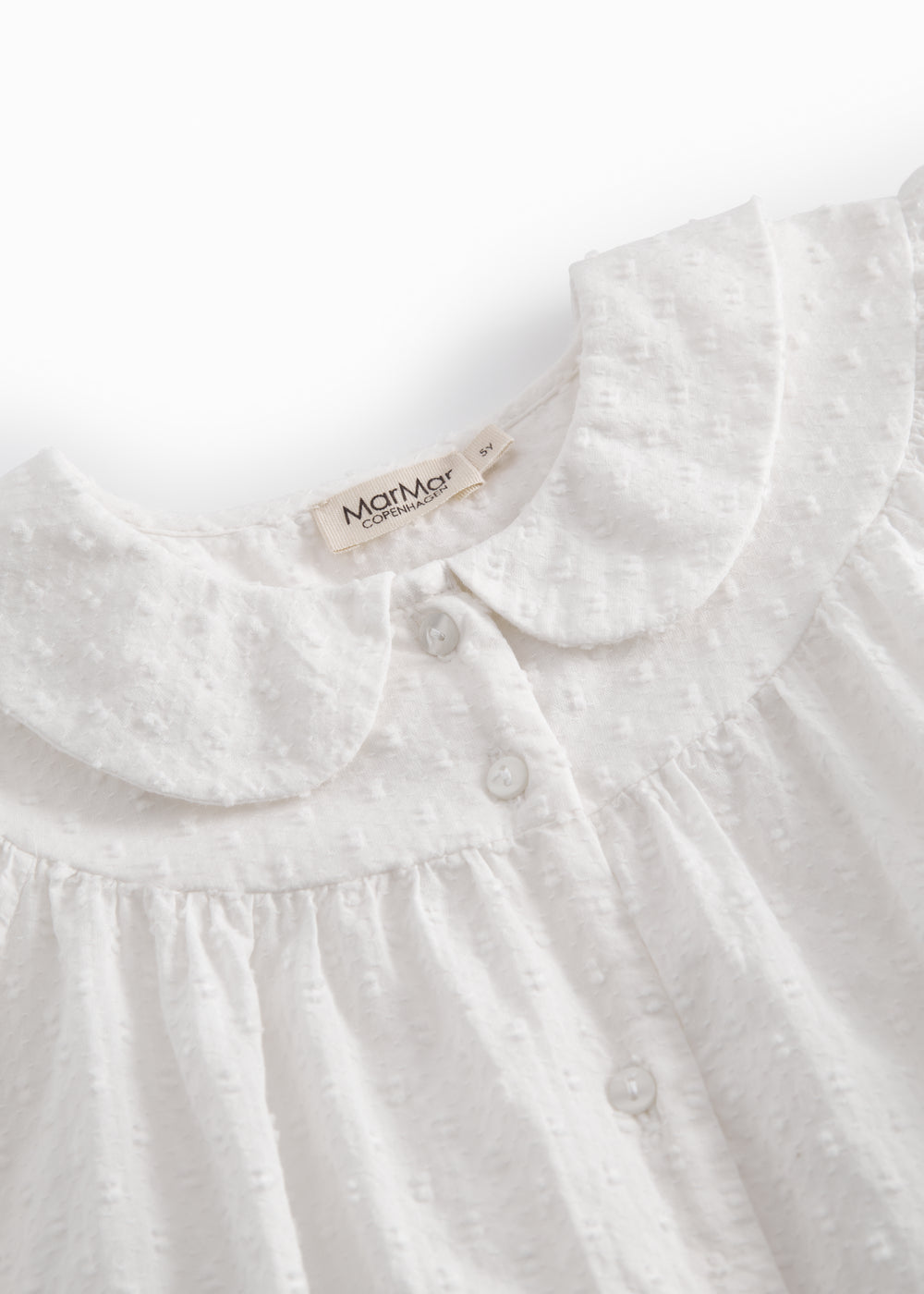 Blouse Trissy - Fine Dobby - Katoen - MarMar Copenhagen kraag