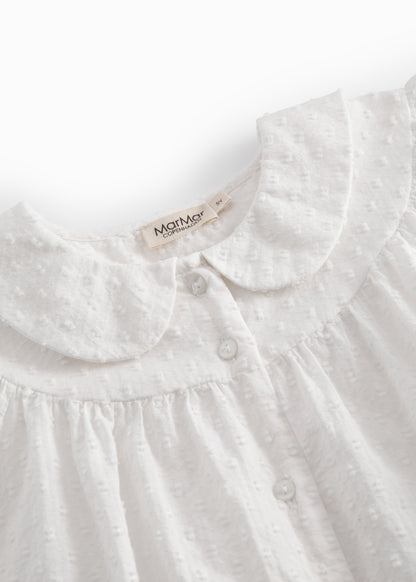 Blouse Trissy - Fine Dobby - Katoen - MarMar Copenhagen kraag