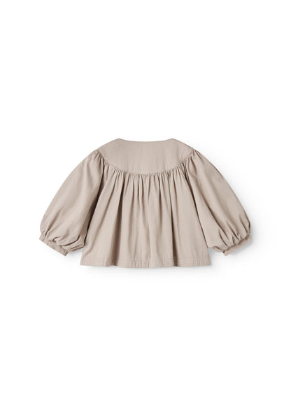 Vestje Jada - Katoen - Mercury Grey/Beige - MarMar Copenhagen achter