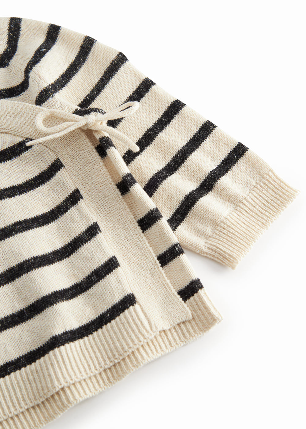 Overslagvestje Tanea - Linnen/katoen - Linen Mix Stripe - MarMar Copenhagen close