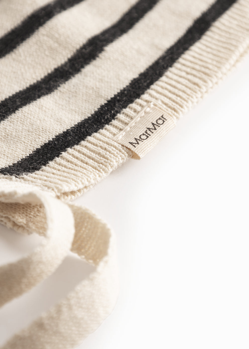 Strikmutsje - Linnen/katoen - Linen Mix Stripe - MarMar Copenhagen strik