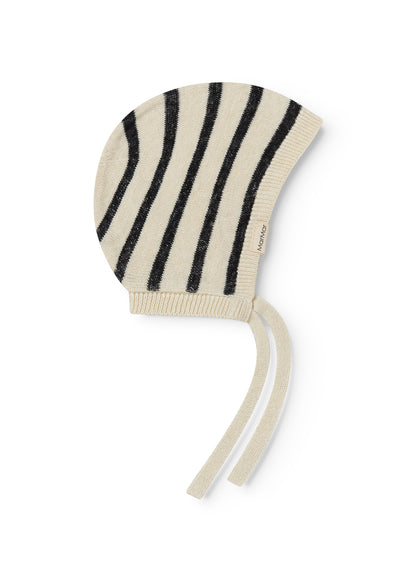 Strikmutsje - Linnen/katoen - Linen Mix Stripe - MarMar Copenhagen voor