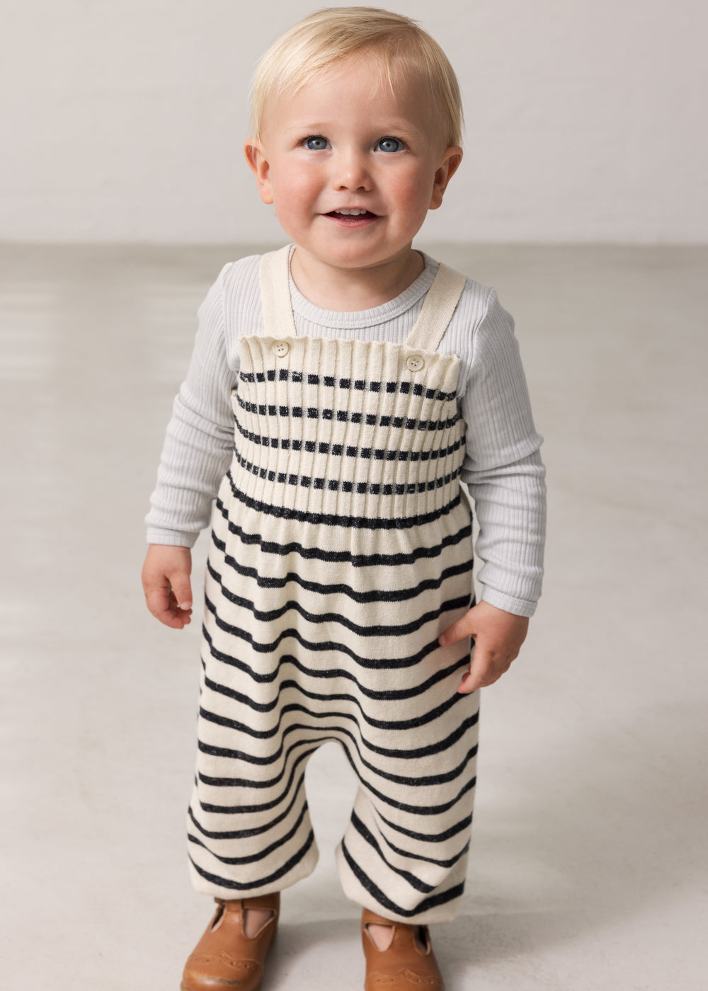 Tuinbroekje Ranja - Linnen/katoen - Linen Mix Stripe - MarMar Copenhagen kind