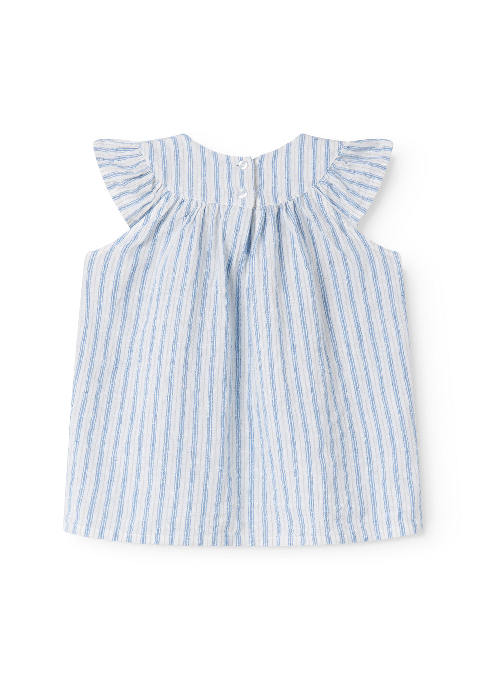 Jurkje Dhana B - Linnen/katoen - Surf Blue Stripe - MarMar Copenhagen achter