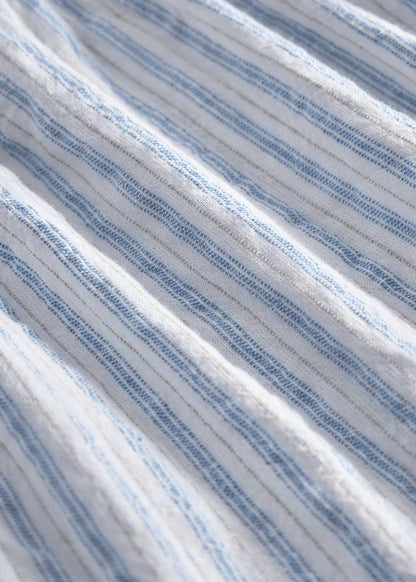 Jurkje Dhana B - Linnen/katoen - Surf Blue Stripe - MarMar Copenhagen close