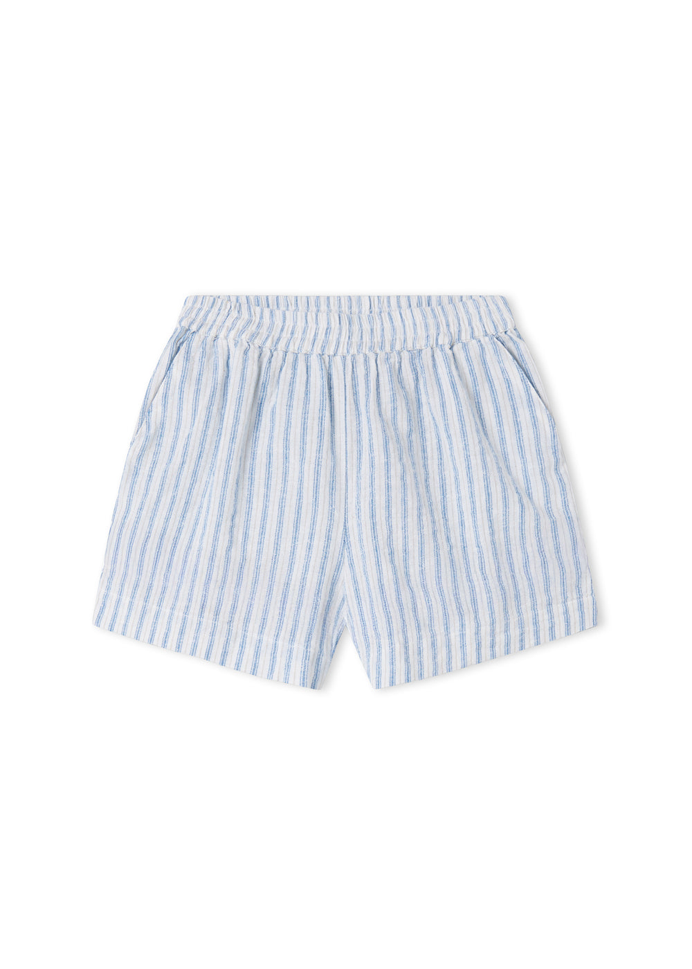 Kort broekje Pinon - Linnen/katoen - Surf Blue Stripe - MarMar Copenhagen voor