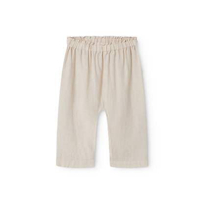 Linnen broekje Panu - Kit/Beige - MarMar Copenhagen voor