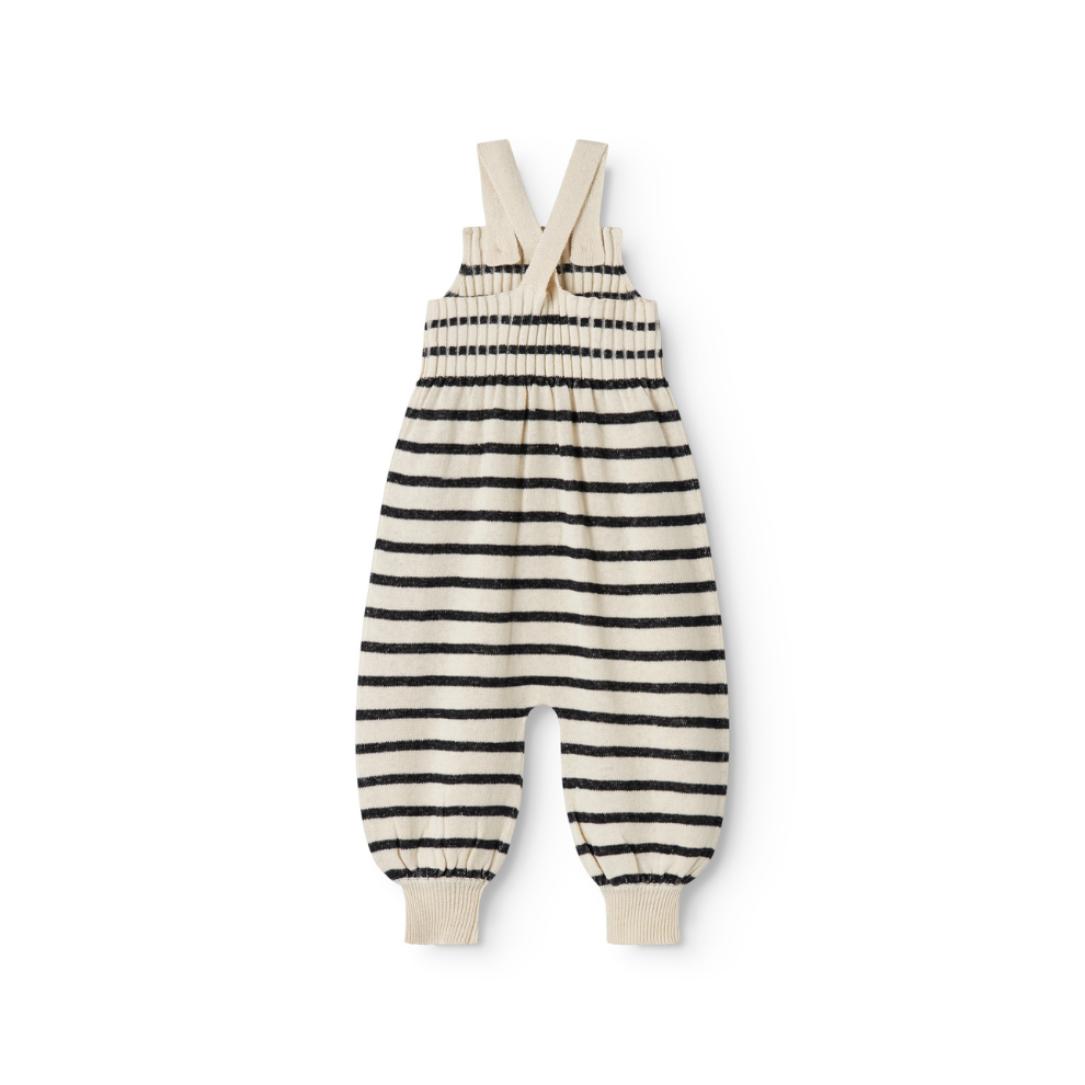 Tuinbroekje Ranja - Linnen/katoen - Linen Mix Stripe - MarMar Copenhagen achter