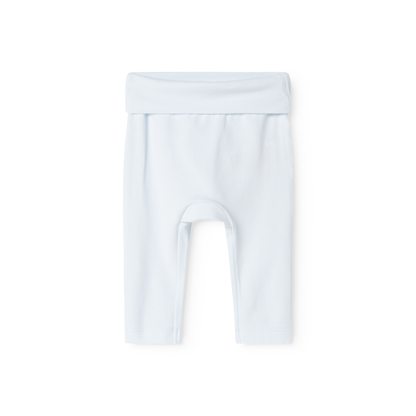MarMar Copenhagen Piva Pants – Zacht Modal Baby Broekje | 50% Biologisch Katoen & TENCEL™ Modal met Opvouwbare Rand light blue lichtblauw