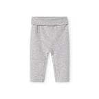 MarMar Copenhagen Piva Pants – Zacht Modal Baby Broekje | 50% Biologisch Katoen & TENCEL™ Modal met Opvouwbare Rand grey melange grijs