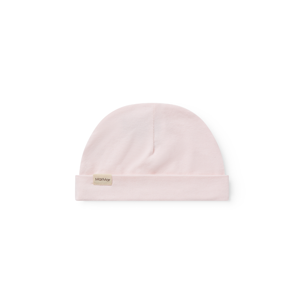 MarMar Copenhagen Aiko Modal Beanie – zacht babymutsje van biologisch katoen en TENCEL Modal met opvouwbare rand voor newborn rosa roze