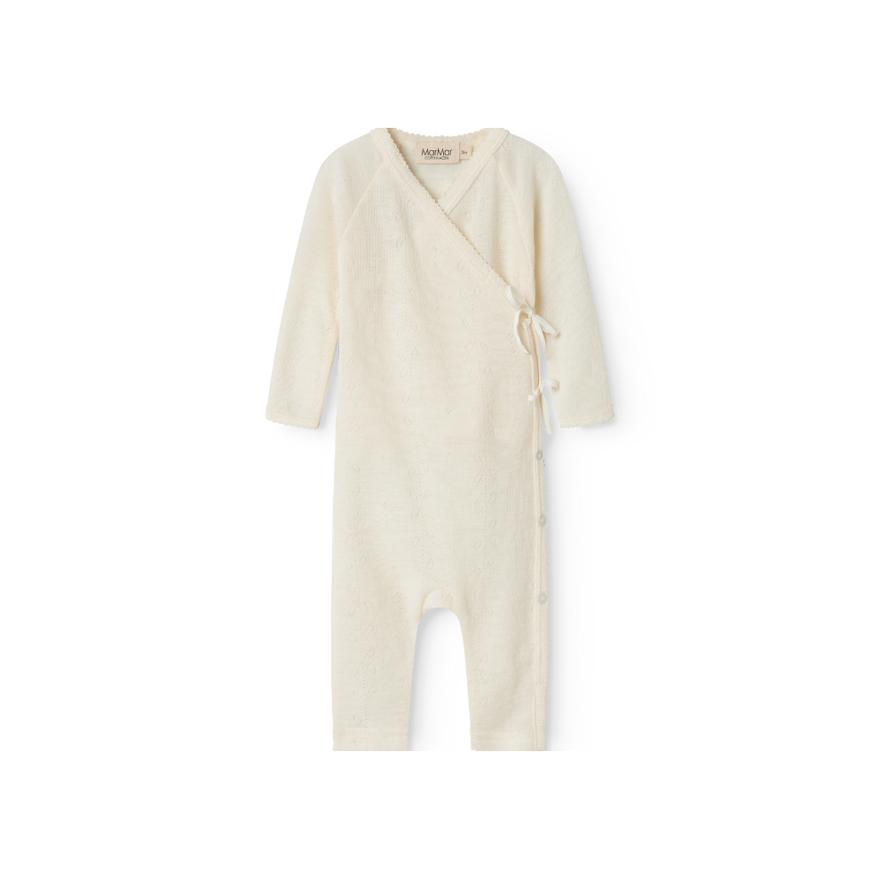 Zacht MarMar Copenhagen Piva pointelle merinowol boxpakje voor baby thermoregulerend en kriebelvrij natural wit