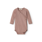 Marmar copenhagen belita pointelle overslagromper merino wol burnt rose roze