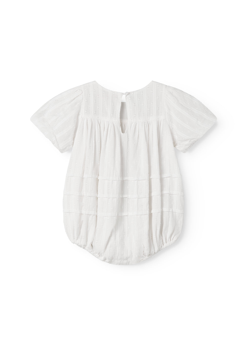 Romper Ritona - Gauze katoen - Wit - MarMar Copenhagen achter