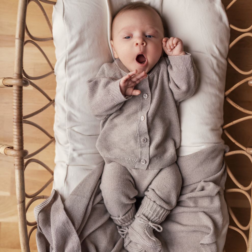 Gebreid boekje Pira - Biologisch katoen/modal - Beige - Marmar Copenhagen baby