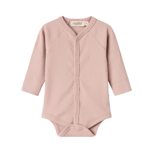Romper Bruno - Biologisch katoen/modal -  Faded rose - Marmar Copenhagen voorkant