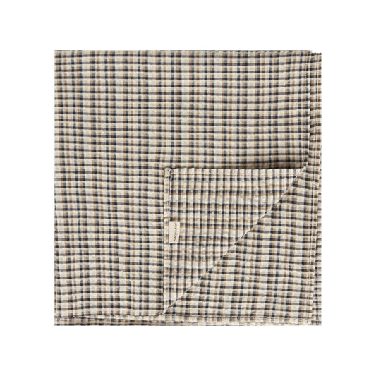 Sjaaltje Airo - Biologisch katoen - Pilot Navy Check - Marmar Copenhagen gevouwen