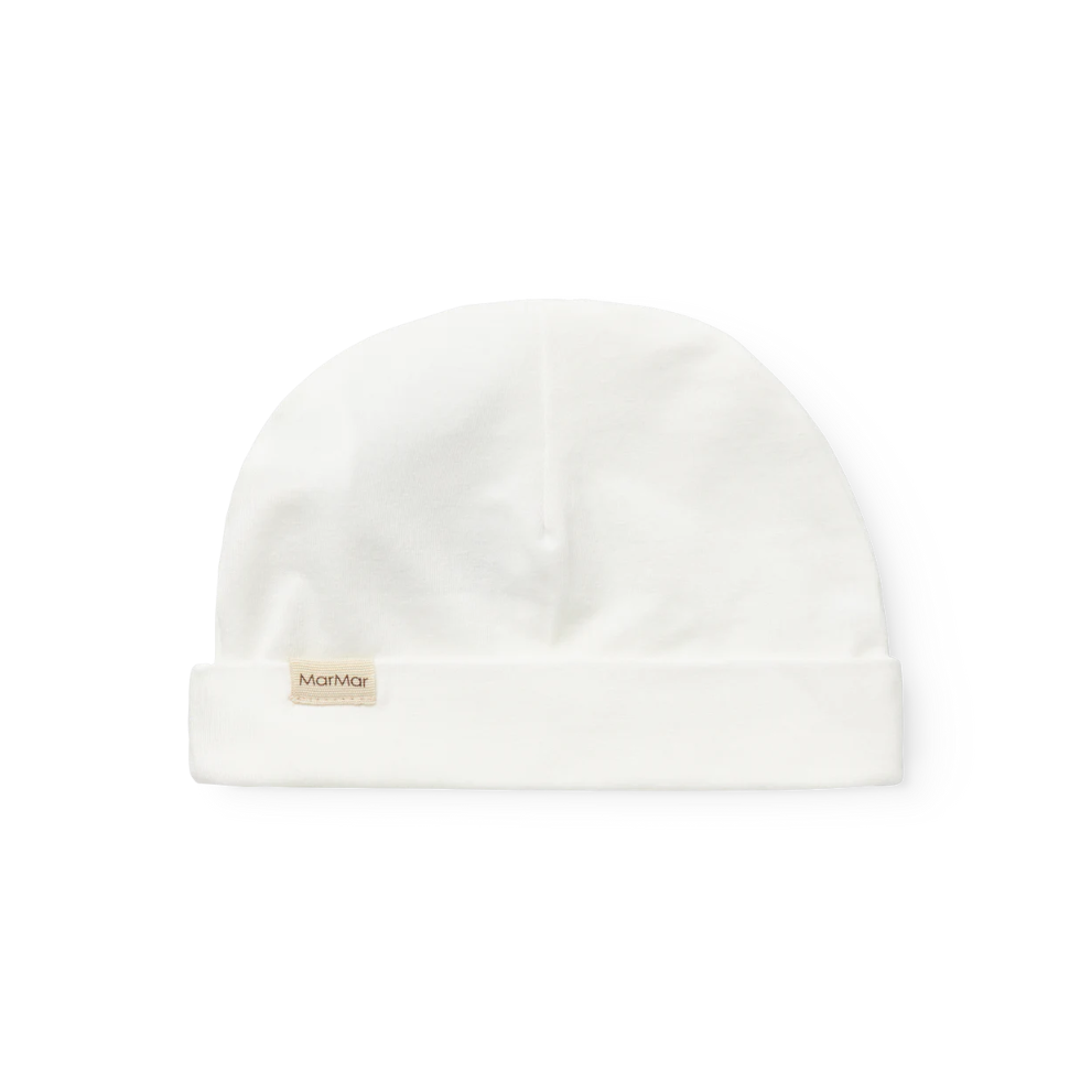 MarMar Copenhagen - Aiko Modal Beanie - - Gentle white - Baby Mutsje - Wit - Modal Katoen product