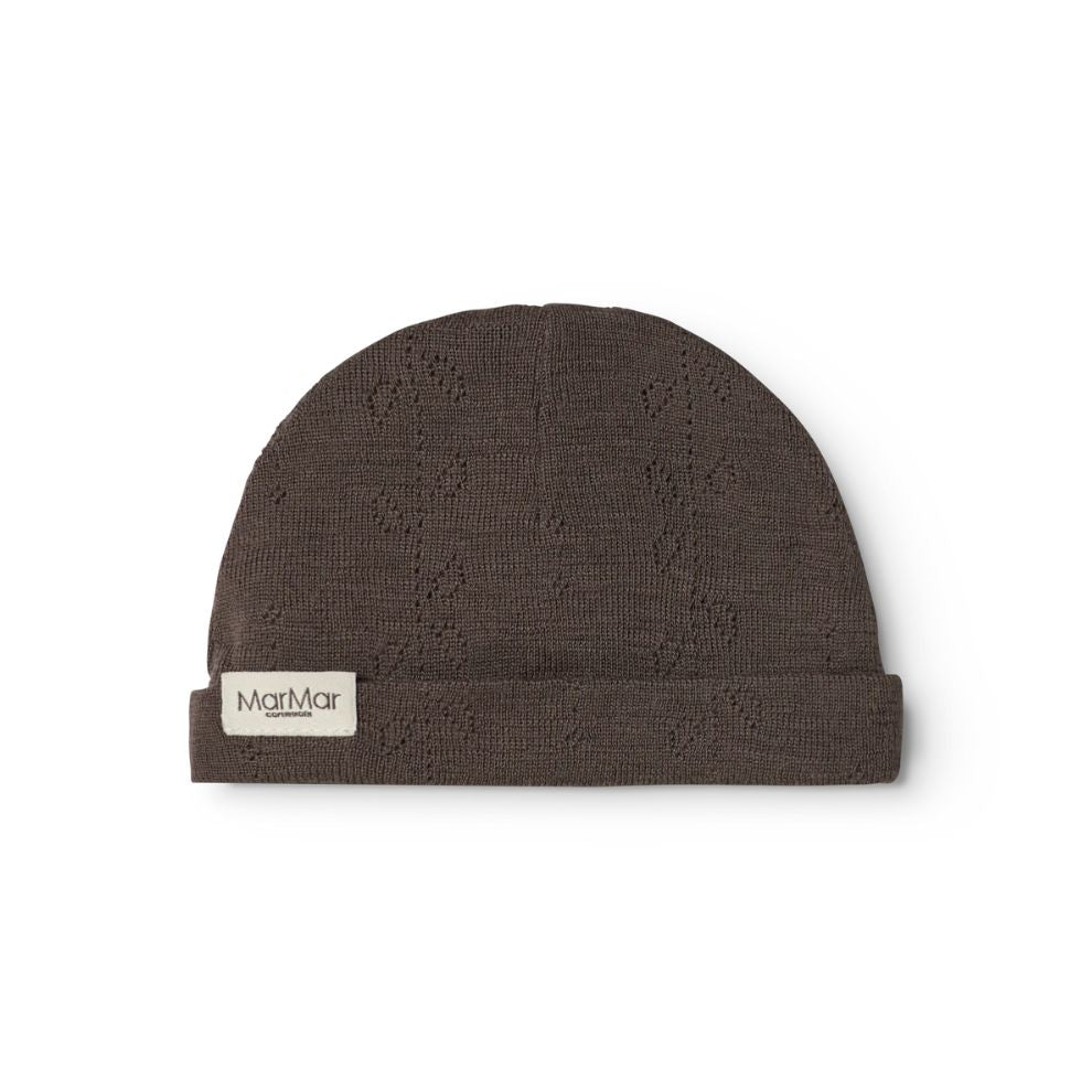 MarMar Copenhagen - Aiko Wool Pointelle Beanie - Mutsje - 100% merino wol - Terre`product