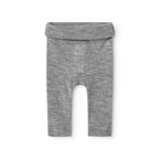 Zacht MarMar Copenhagen Piva pointelle merinowol broekje voor baby – thermoregulerend en kriebelvrij grey melange grijs