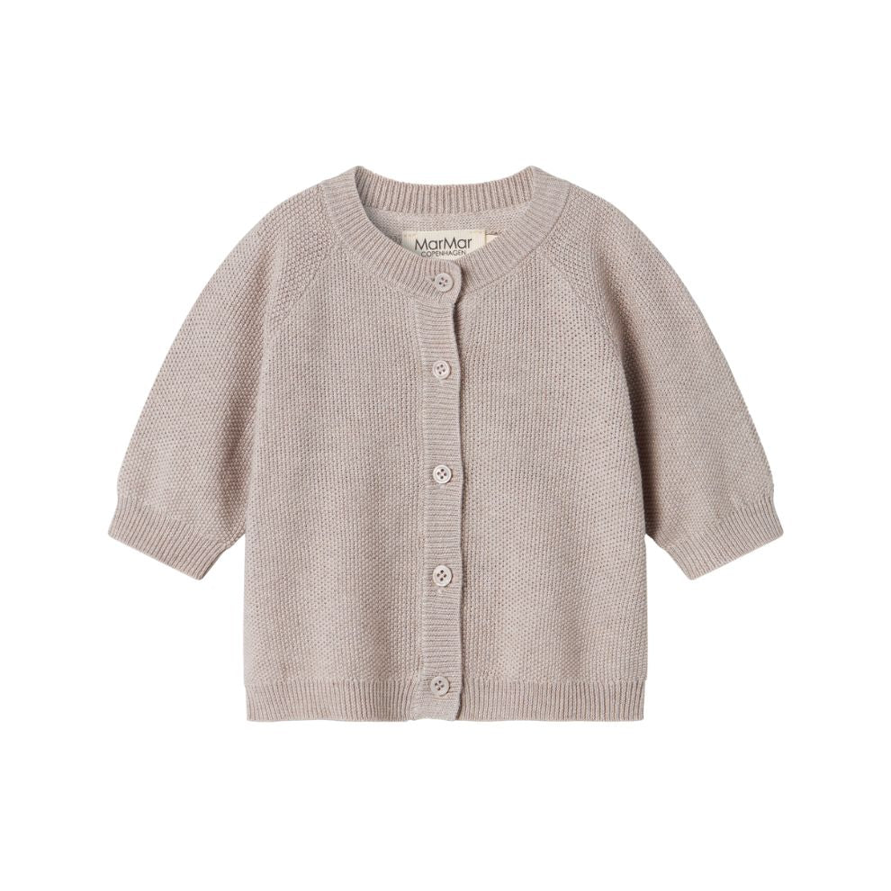 Gebreid vestje Taki - Biologisch katoen/modal - Beige - Marmar Copenhagen voorkant