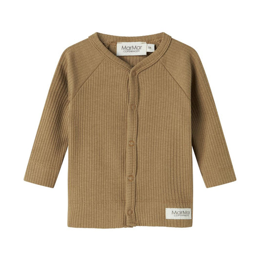 Vestje Tane - Biologisch katoen/modal - Dark bronze - Marmarm Copenhagen voorkant