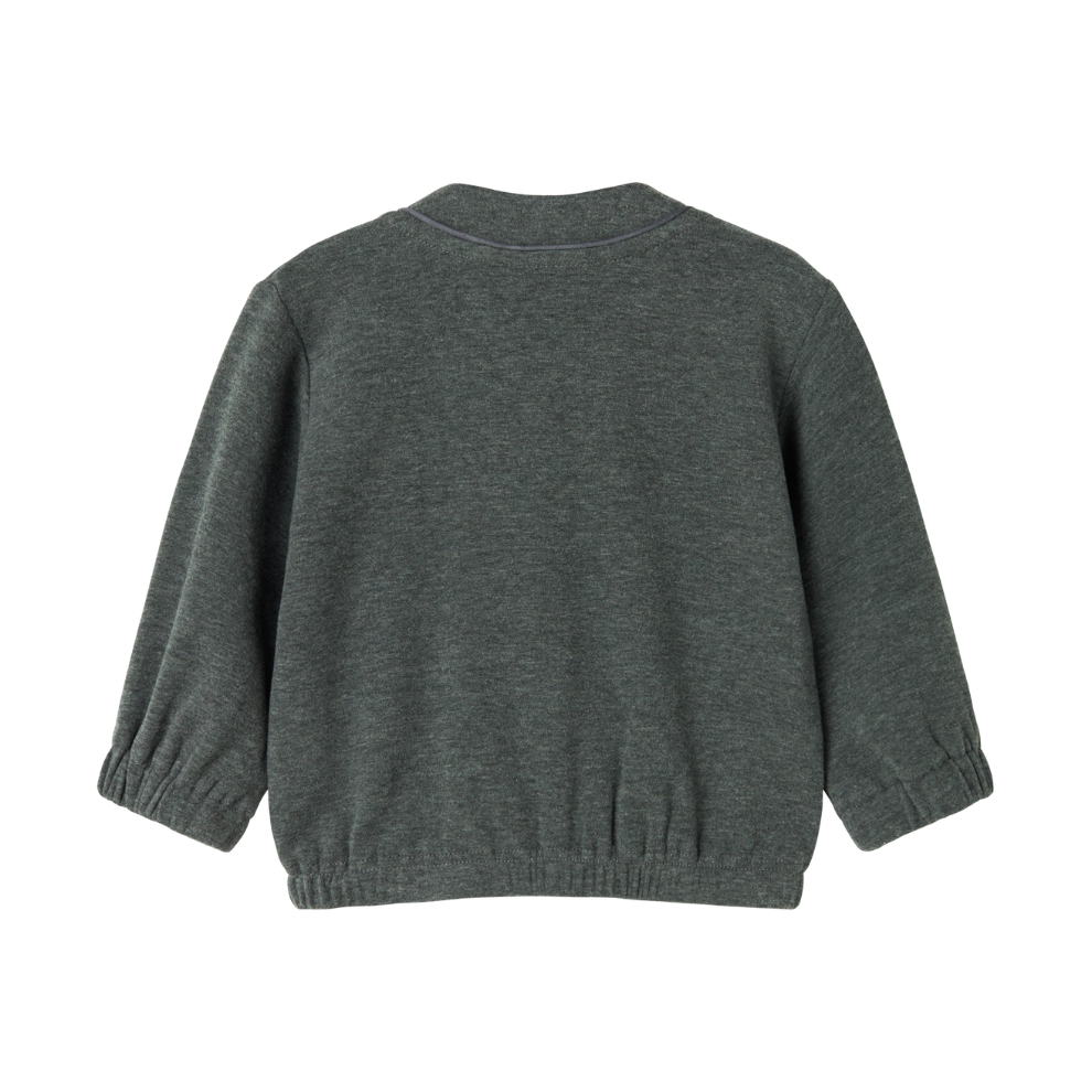 Sweater vest Toko B - Biologisch katoen/modal - Grijs - Marmar Copenhagen achterkant