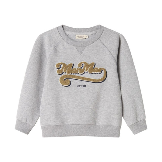 Sweater Theos B - Biologisch katoen - Grijs - Marmar Copenhagen voorkant