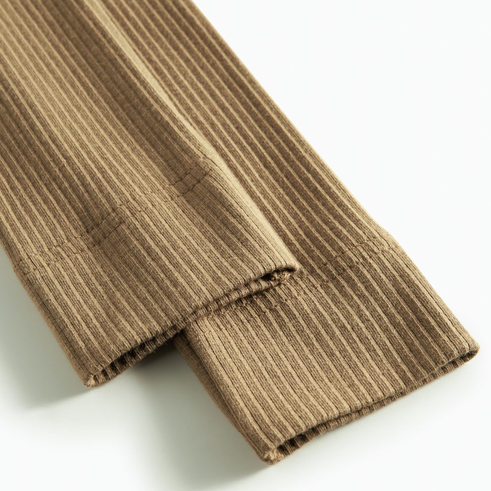 Legging - Biologisch katoen/modal - Dark bronze - Marmar Copenhagen onderkant