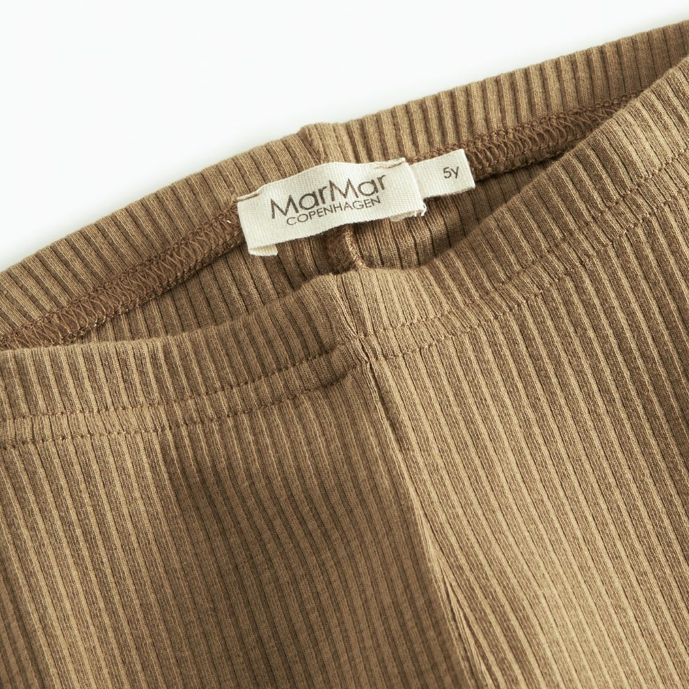 Legging - Biologisch katoen/modal - Dark bronze - Marmar Copenhagen close up