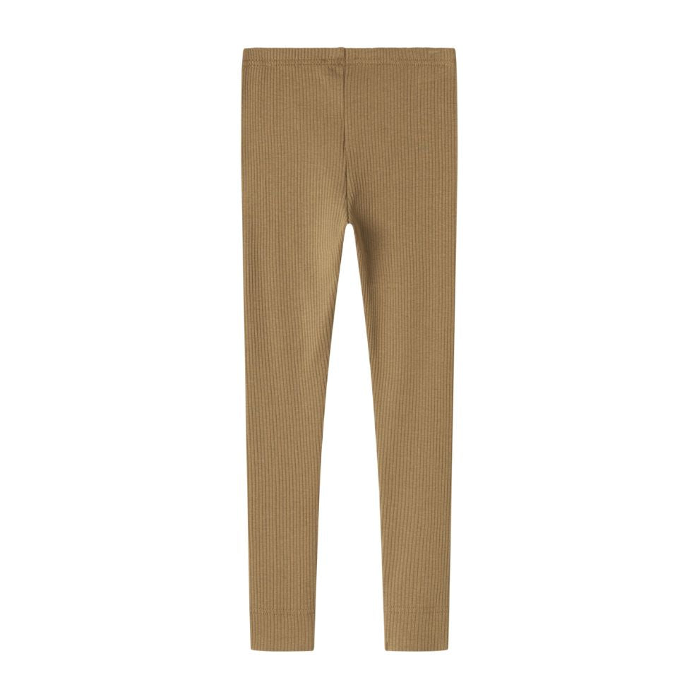 Legging - Biologisch katoen/modal - Dark bronze - Marmar Copenhagen achterkant