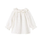 Blouse top Tonello Bow - Biologisch katoen - Wit - Marmar Copenhagen achterkant