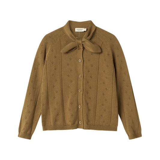 Vest Thorila - Biologisch katoen/modal - Dark bronze - Marmar Copenhagen voorkant