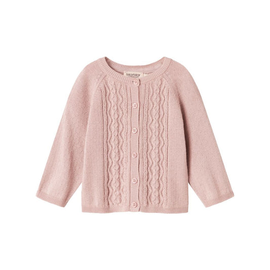 Vestje Totti - Biologisch katoen/modal - Faded rose - Marmar Copenhagen voorkant