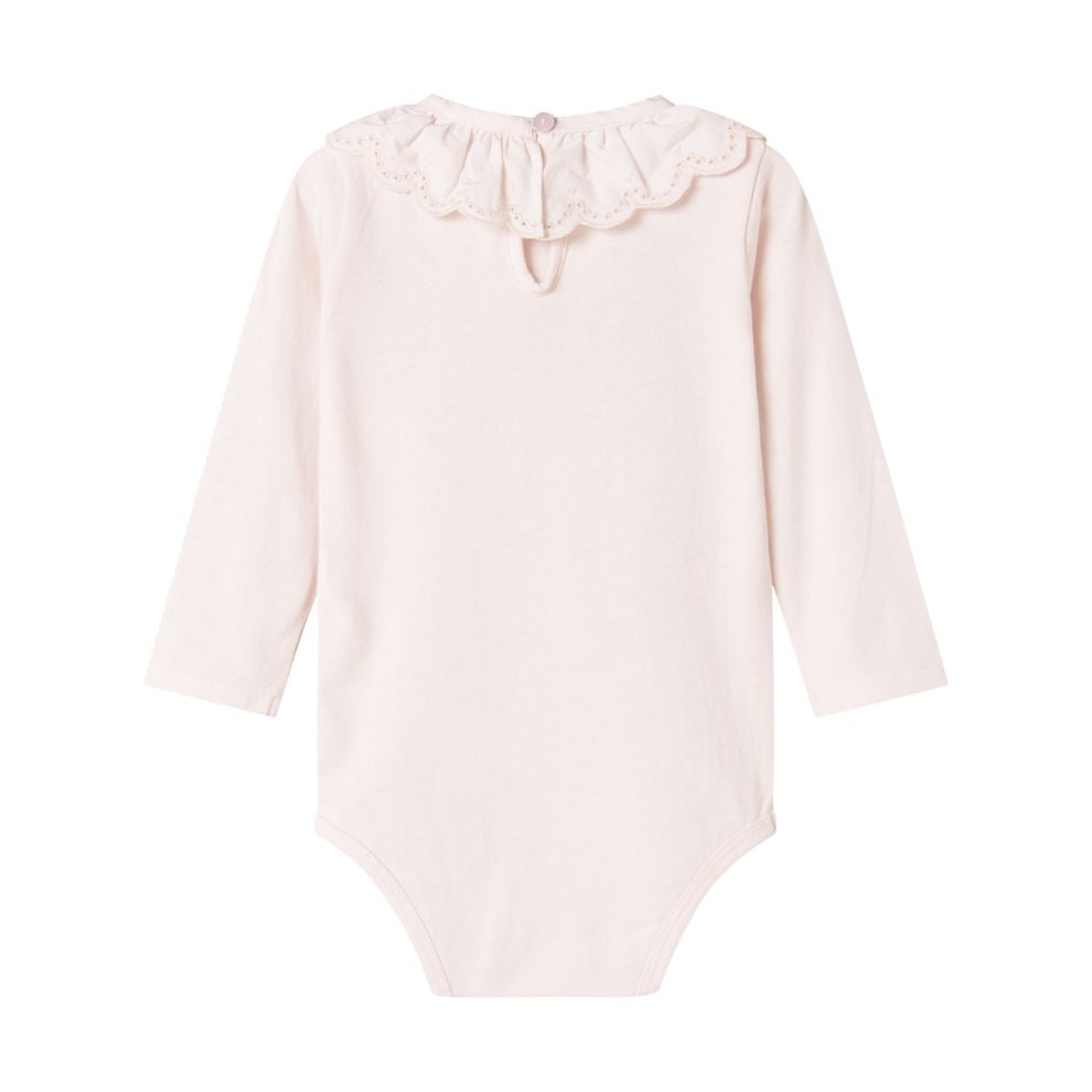 Romper Becki Frill - Biologisch katoen/modal - Lilac frost - Marmar Copenhagen achterkant